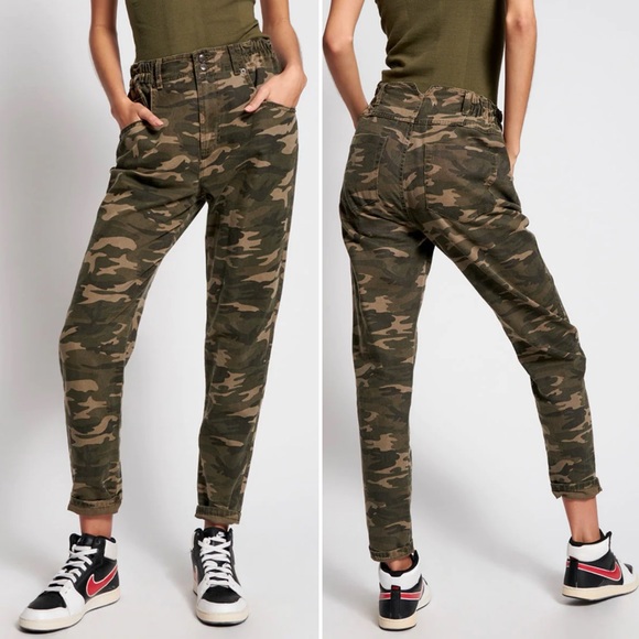 One Teaspoon 80s Pioneer High Waist Camo Pants - Size 29 - Picture 2 of 12